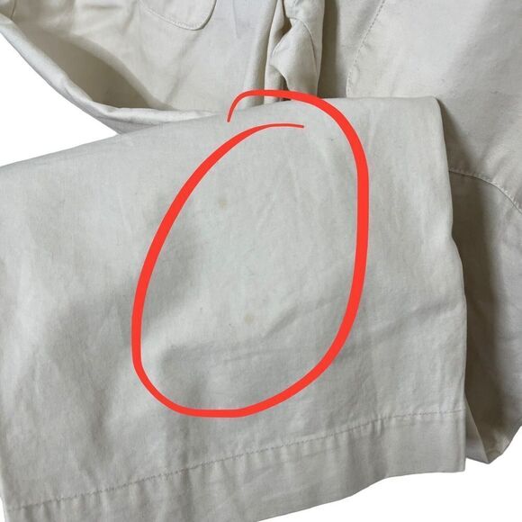 ba&sh Ecru Cotton Stone Pants Women’s Size Small Cropped Paperbag High Rise - Picture 12 of 14